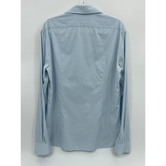 JOHN VARVATOS Mens Career Shirt Size M Slim Fit Long Sleeve Button Up Collared - Picture 2 of 9